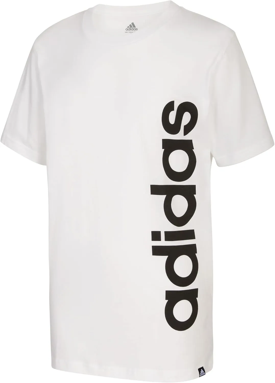 adidas Boys' Short Sleeve Cotton Jersey Logo T-Shirt Tee