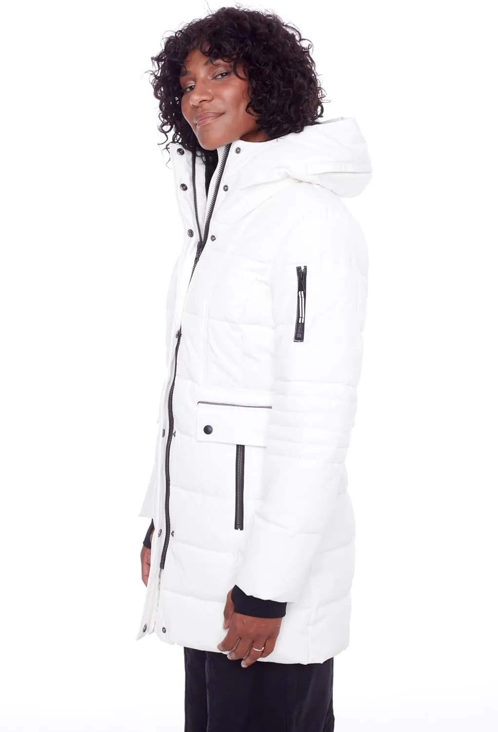 ALPINE NORTH Kootney Womens Vegan Down Mid-Length Parka  Insulated, Water-Repellent Winter Coat with Hood