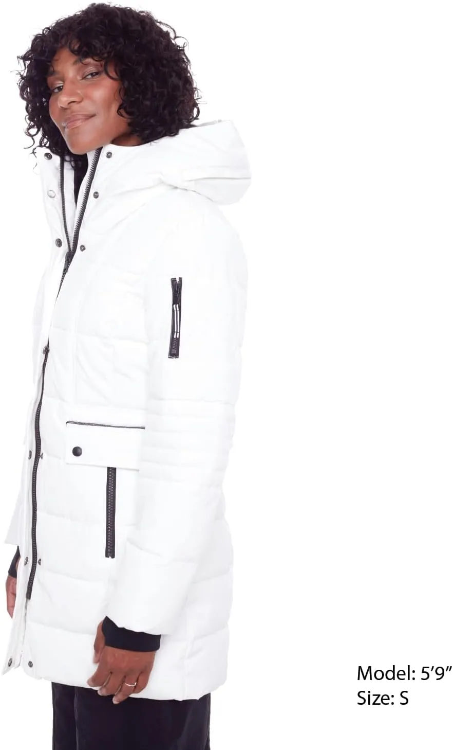 ALPINE NORTH Kootney Womens Vegan Down Mid-Length Parka  Insulated, Water-Repellent Winter Coat with Hood