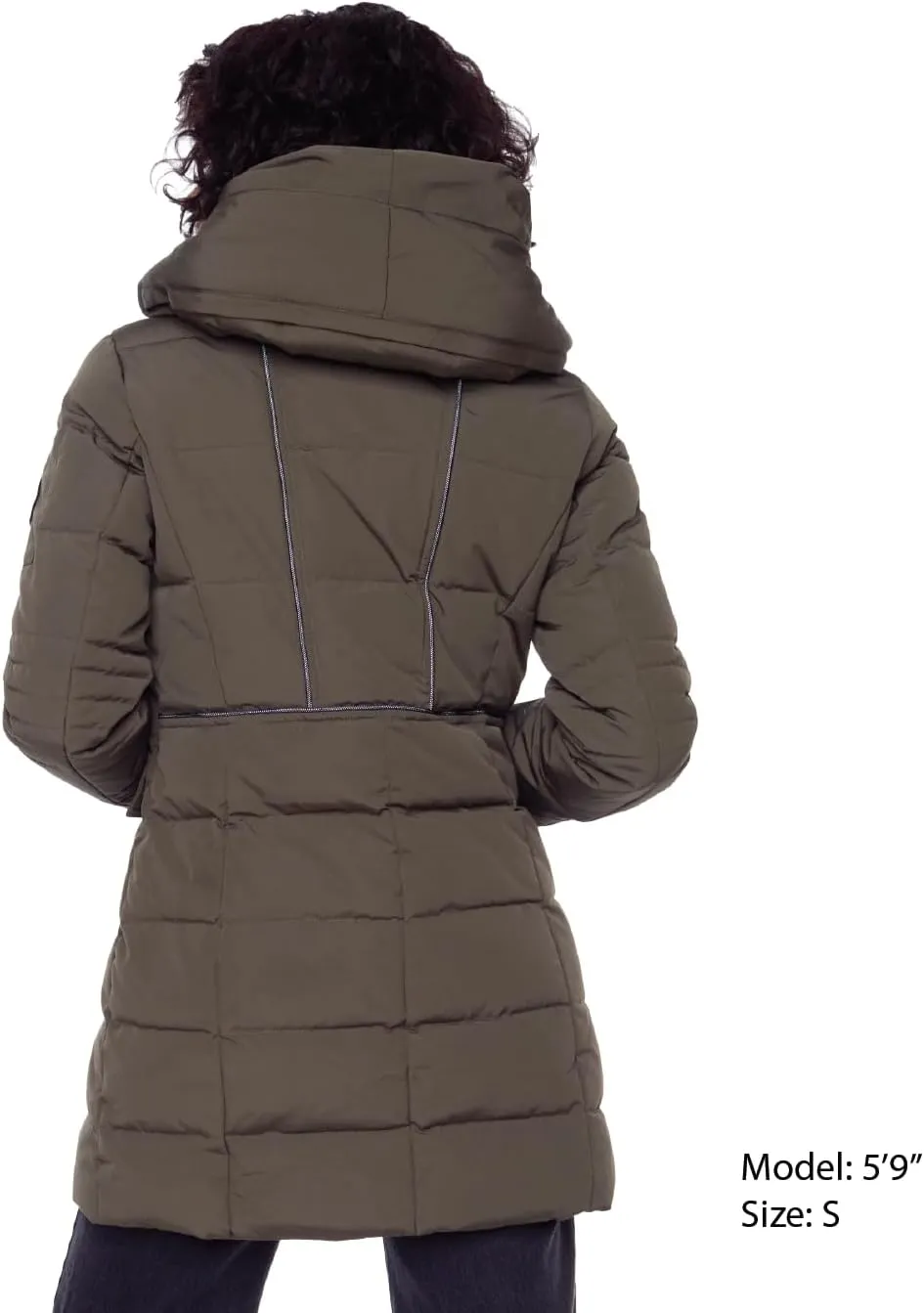 ALPINE NORTH Kootney Womens Vegan Down Mid-Length Parka  Insulated, Water-Repellent Winter Coat with Hood