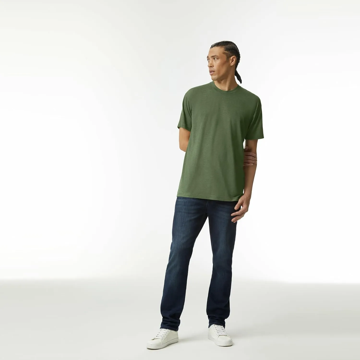 American Apparel Adult Tri-Blend Track T-Shirt, Style GTR401, 2-Pack