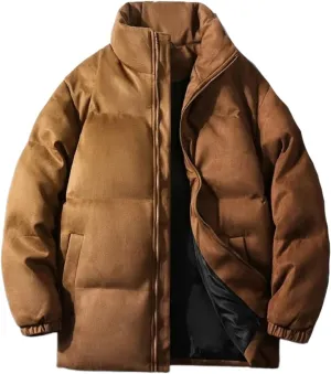 Aoleaky Parka Jacket Men Puffer Jacket With Cotton Padded Winter Coats Men Streetwear Thicken Warm Coats