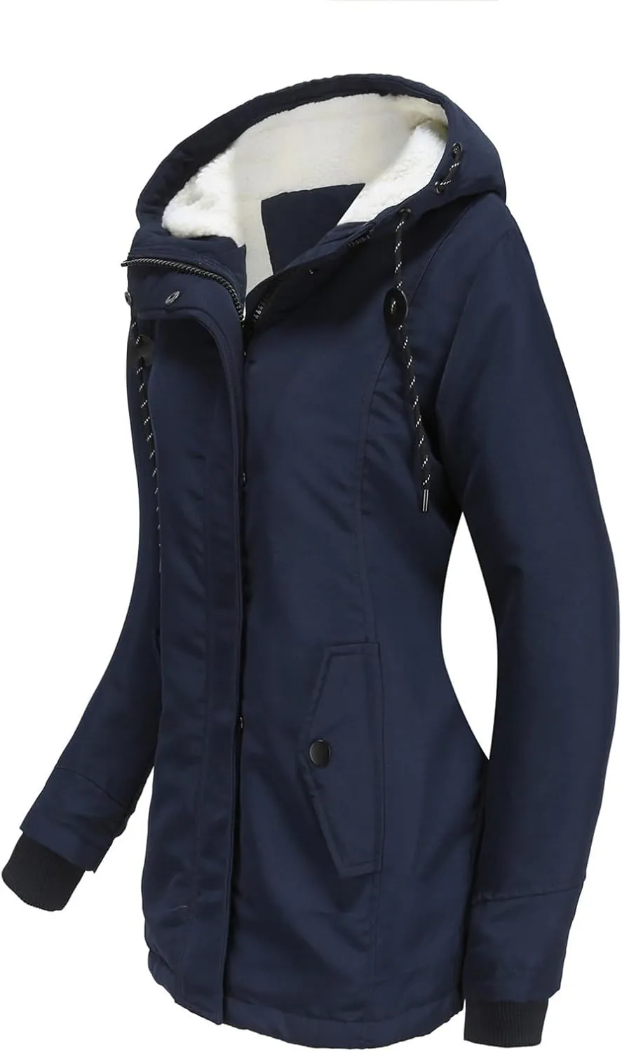 AYGJKIE Waterproof Parka Jacket Trendy Coat Women Winter Jacket Cotton Padded Warm Maxi Puffer Coat Lady Long Coats