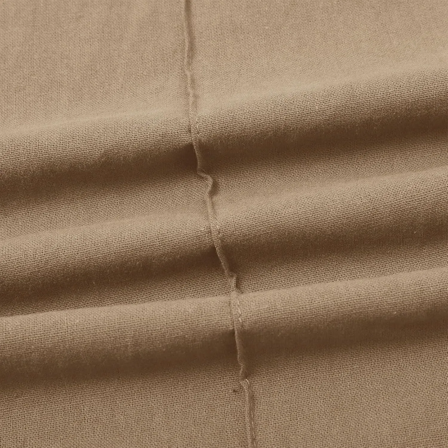 Baggy Linen Pants Women Drawstring High Waisted Straight Wide Leg Pants Lightweight Beach Trousers with Pockets