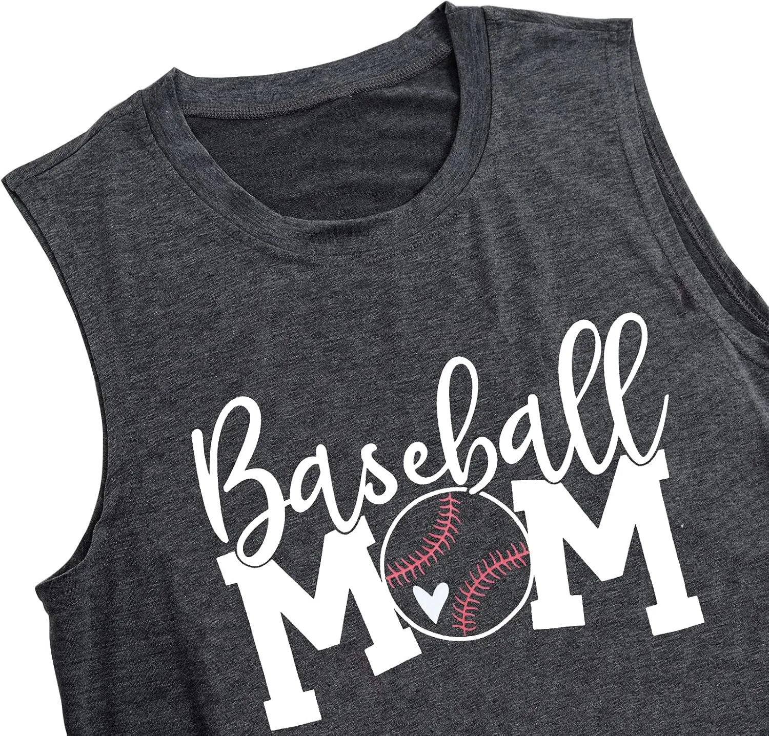 Baseball Mom Shirt Tank Tops Baseball Love Graphic Tee Shirts Women Summer Casual Loose Sleeveless Shirt