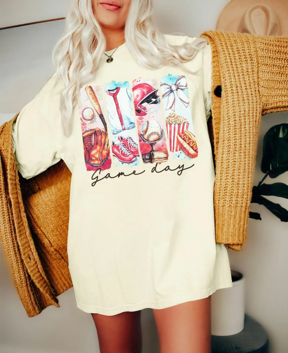 Baseball Mom T-Shirt Women Letter Print Funny Baseball Graphic Tees Tops Short Sleeve Casual Tee