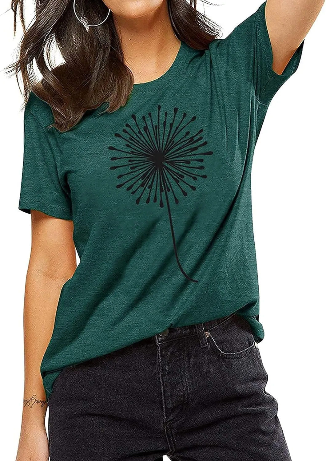 Bealatt Women's Sunflower Graphic Shirts Sunflower Pattern Print Tank Tops Casual Sleeveless Summer Tops Holiday Tee Shirt