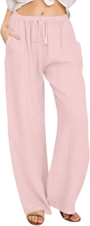 Black Pants for Women Color Tether Loose Yoga Trousers Womens Pants Casual Womens Loose Pants Petite Wide Leg