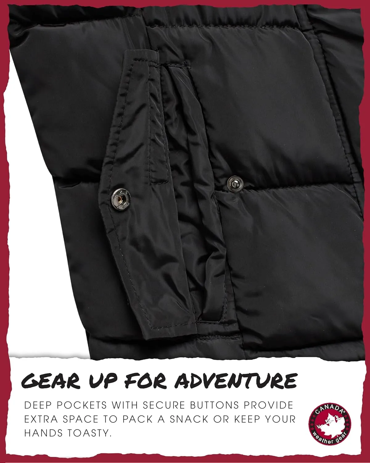 CANADA WEATHER GEAR Girls' Winter Coat - Quilted Heavyweight Puffer Parka Coat - Warm Winter Jacket for Girls (7-16)