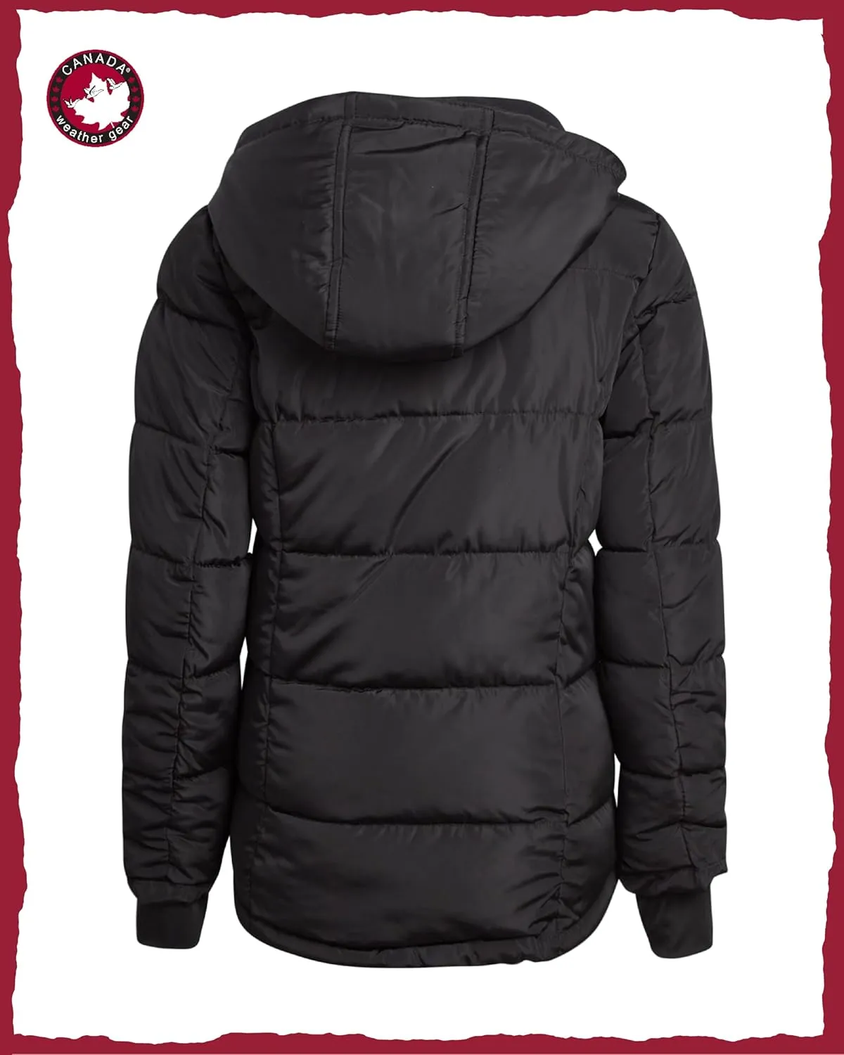 CANADA WEATHER GEAR Girls' Winter Coat - Quilted Heavyweight Puffer Parka Coat - Warm Winter Jacket for Girls (7-16)