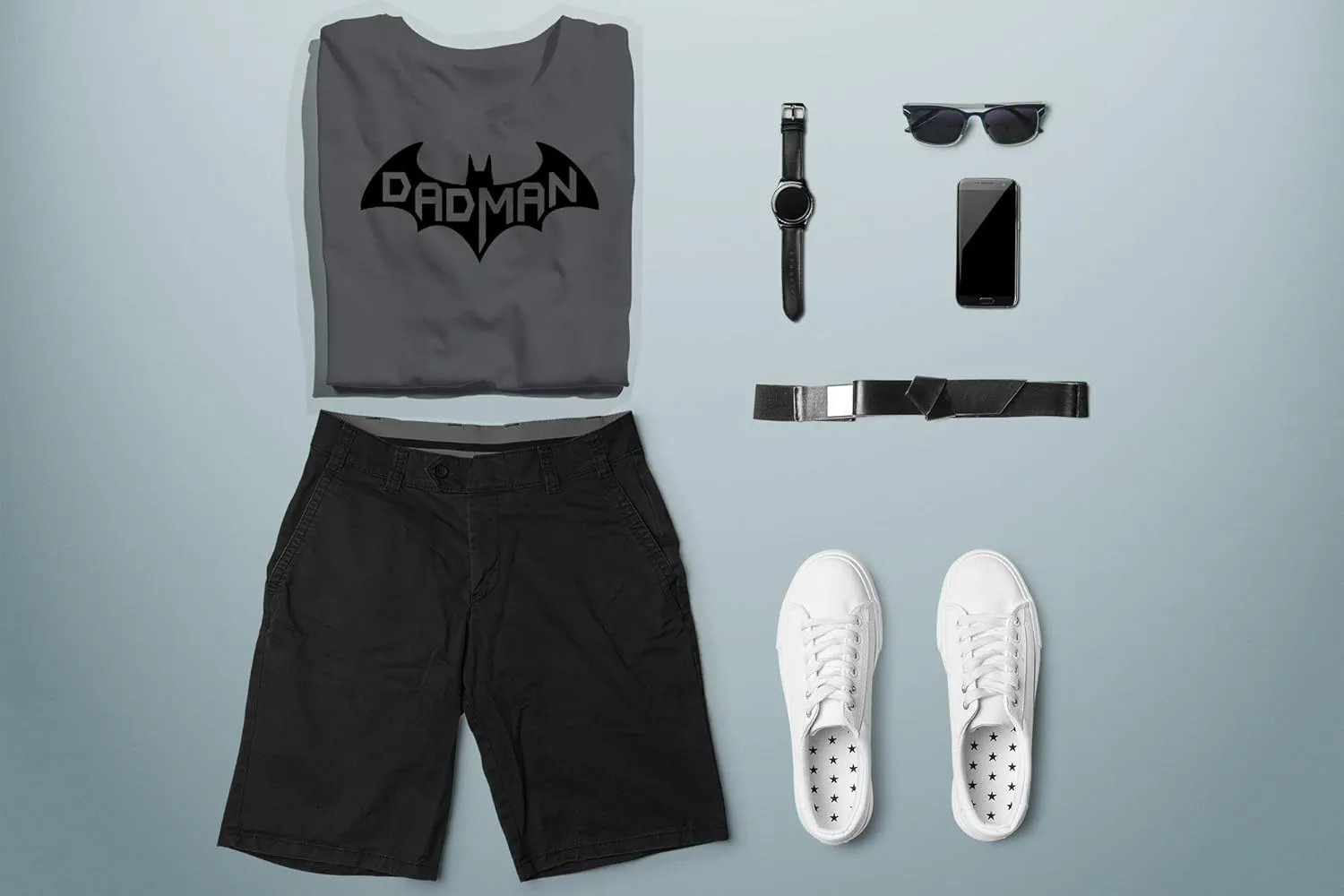 CBTWear Dadman - Super Dadman Bat Hero Funny Premium Men's T-Shirt