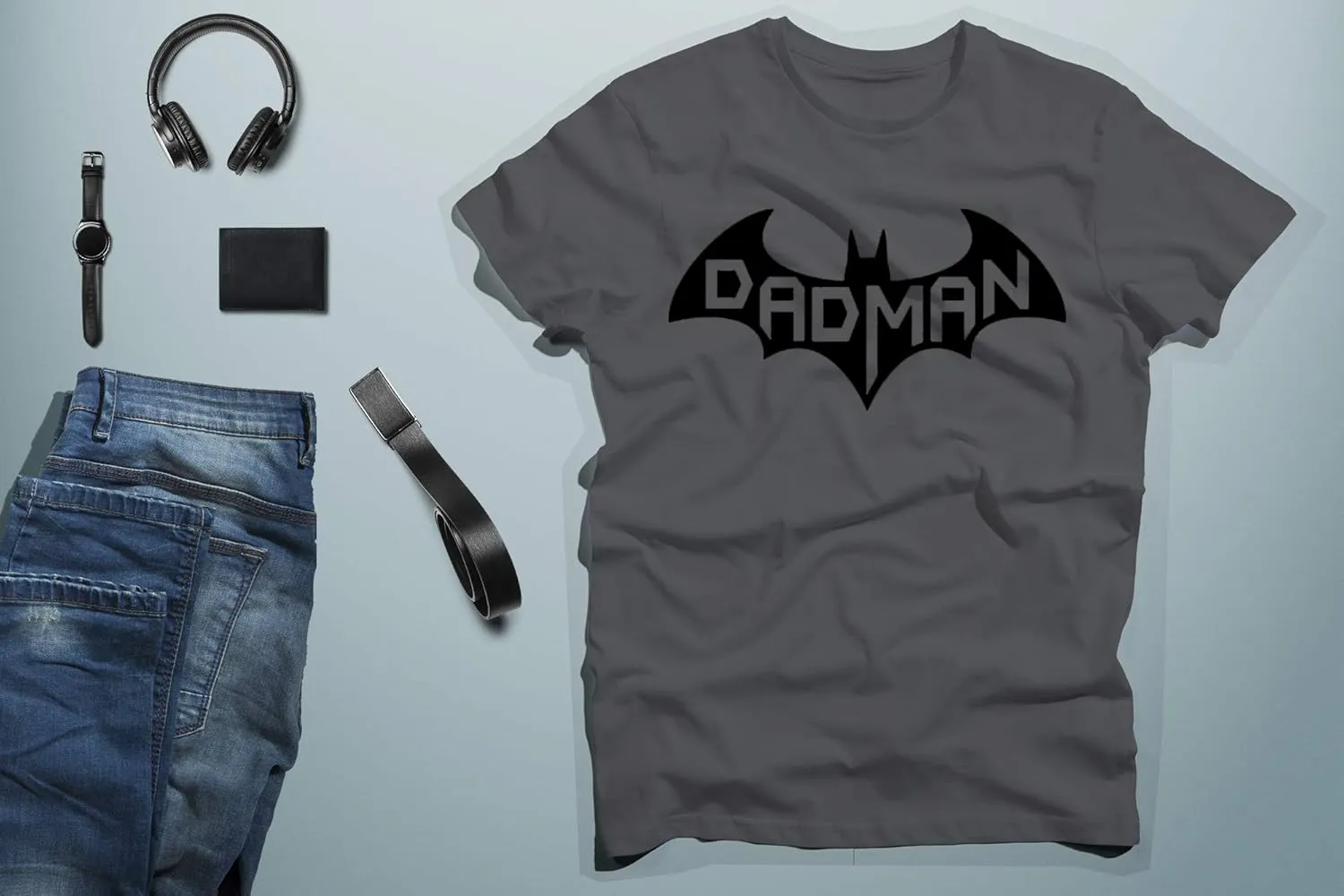 CBTWear Dadman - Super Dadman Bat Hero Funny Premium Men's T-Shirt