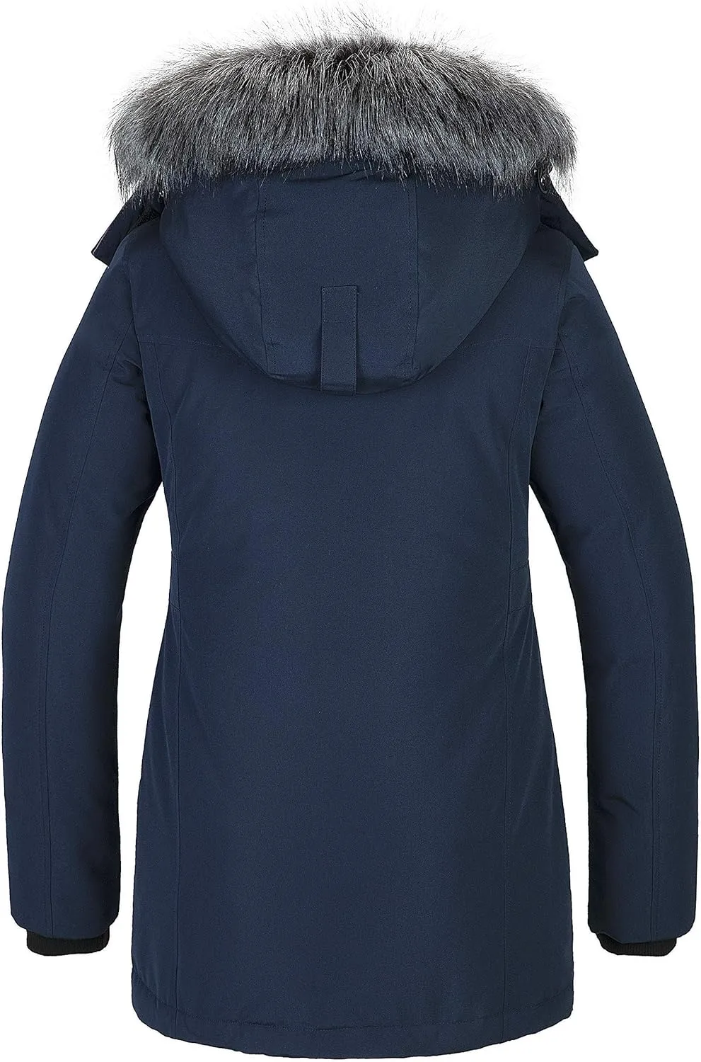 CHINMOON Women's Winter Coat Waterproof Thicken Parka Warm Snow Jacket with Removable Hood