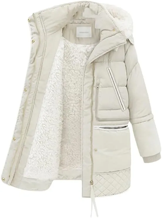 CJQJPNZ Winter Jacket Women Thick Warm Hooded Parka Mujer Cotton Padded Coat Long Paragraph Plus Size Jacket Female-