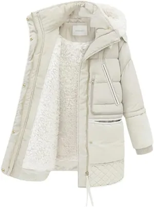 CJQJPNZ Winter Jacket Women Thick Warm Hooded Parka Mujer Cotton Padded Coat Long Paragraph Plus Size Jacket Female-