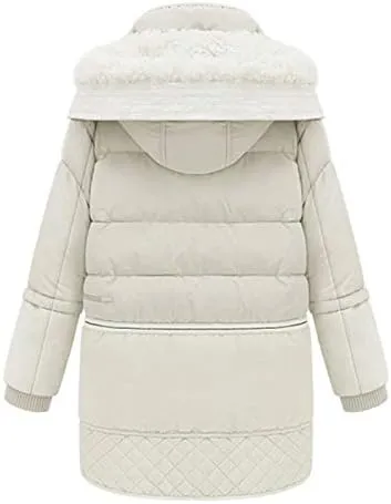CJQJPNZ Winter Jacket Women Thick Warm Hooded Parka Mujer Cotton Padded Coat Long Paragraph Plus Size Jacket Female-