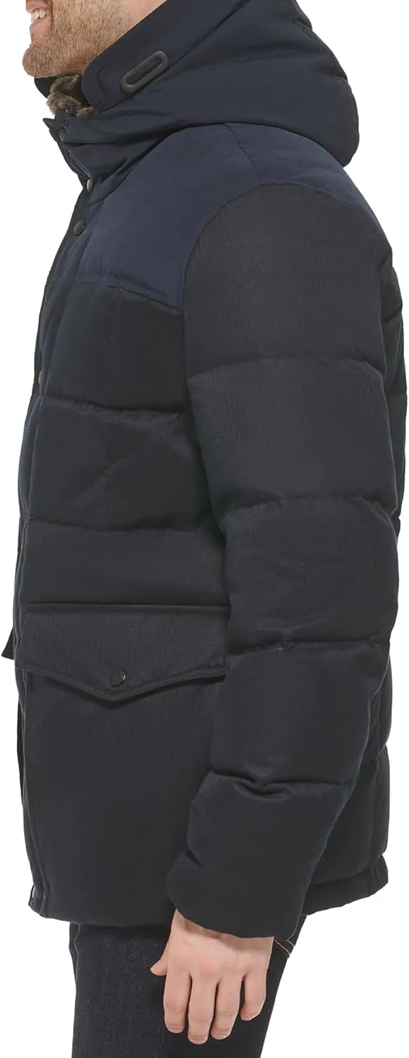 Cole Haan Men's Quilted Flannel Packable Down Parka