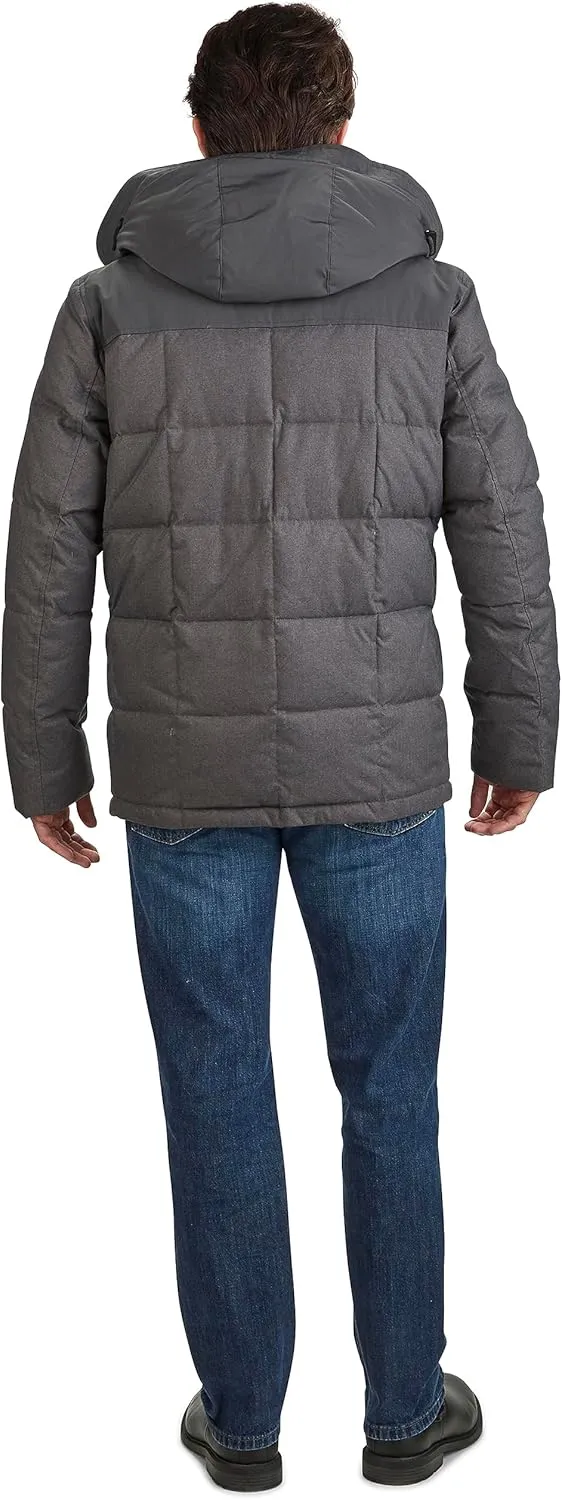 Cole Haan Men's Quilted Flannel Packable Down Parka