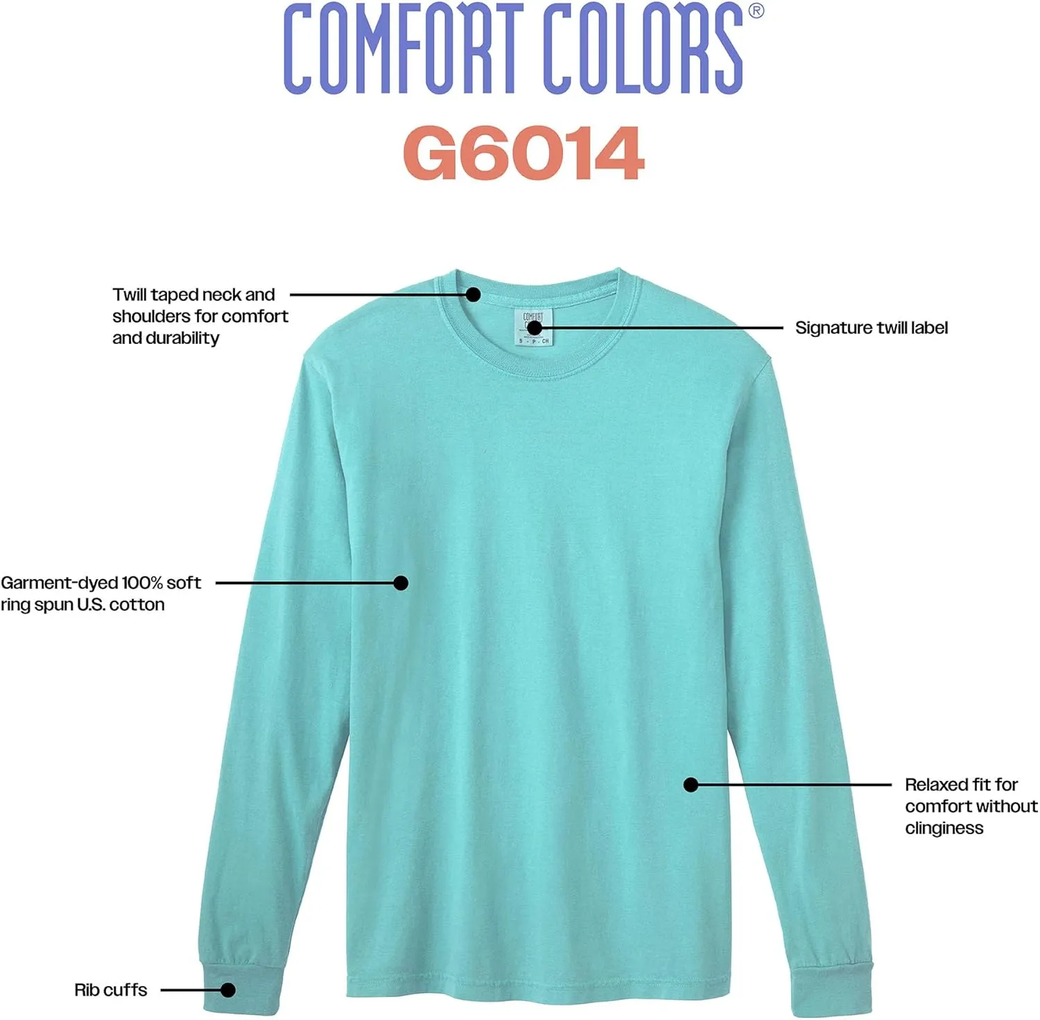 Comfort Colors Adult Long Sleeve Tee, Style G6014