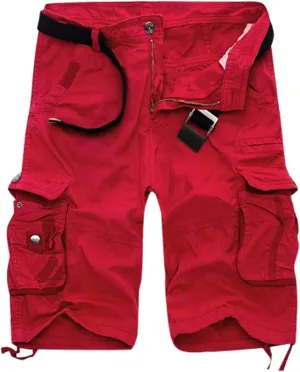 CRNTCEM Men Casual Cargo Shorts Combat Twill Work Chino Knee Length Short Summer Training Tactica Military Shorts with Pocket