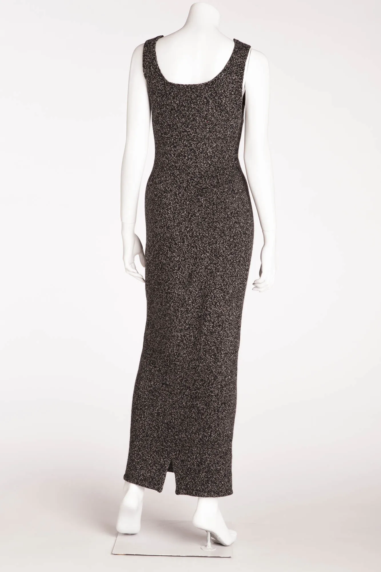 Donna Karan - Dark Gray Sleeveless Long Sweater Dress - US 6