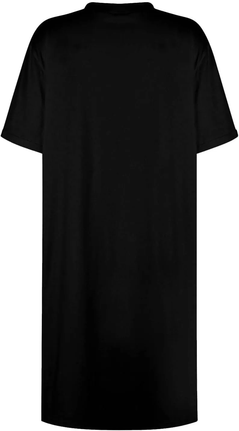 DPKLAD Womens Casual Summer T Shirt Dress Loose Short Sleeve Tunic Dress with Pocket for Women