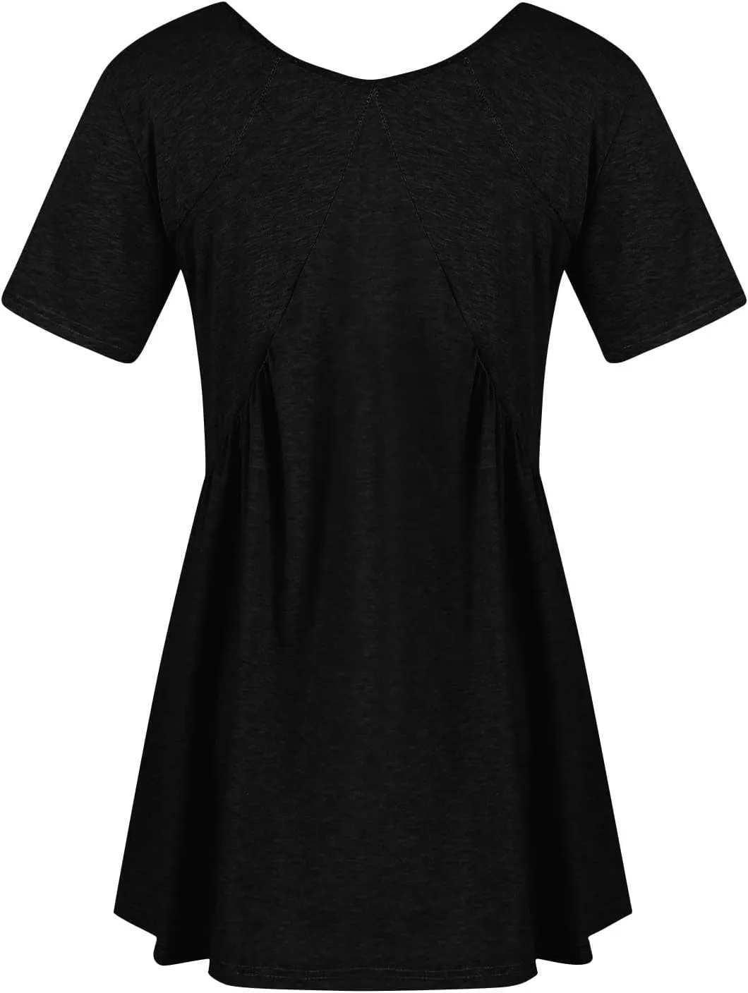 Dresses for Women Plus Size Casual Short Sleeve V Neck Mini Dress Summer Loose Fit Ruffle Hem Dresses 2025