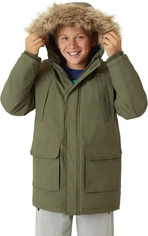Eddie Bauer Boys' Winter Coat  Waterproof Heavyweight Down Parka Jacket with Faux Fur Hood (3-20)