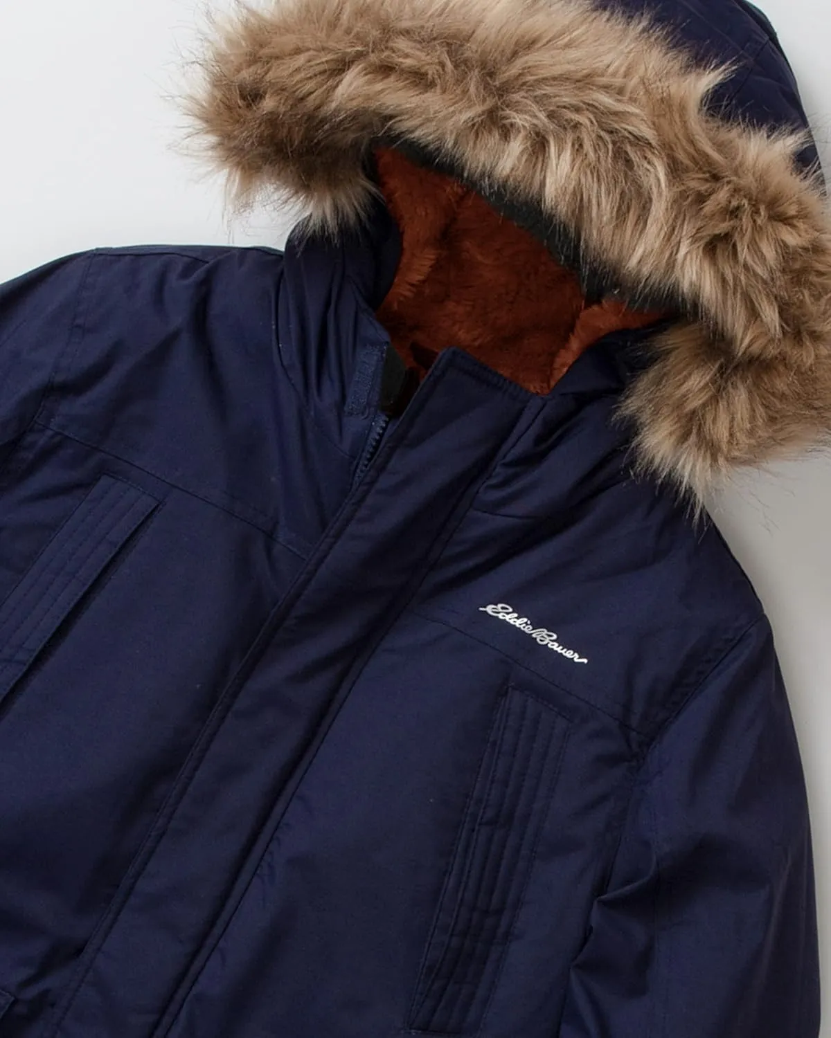 Eddie Bauer Boys' Winter Coat  Waterproof Heavyweight Down Parka Jacket with Faux Fur Hood (3-20)
