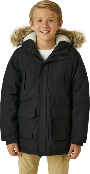 Eddie Bauer Boys' Winter Coat  Waterproof Heavyweight Down Parka Jacket with Faux Fur Hood (3-20)