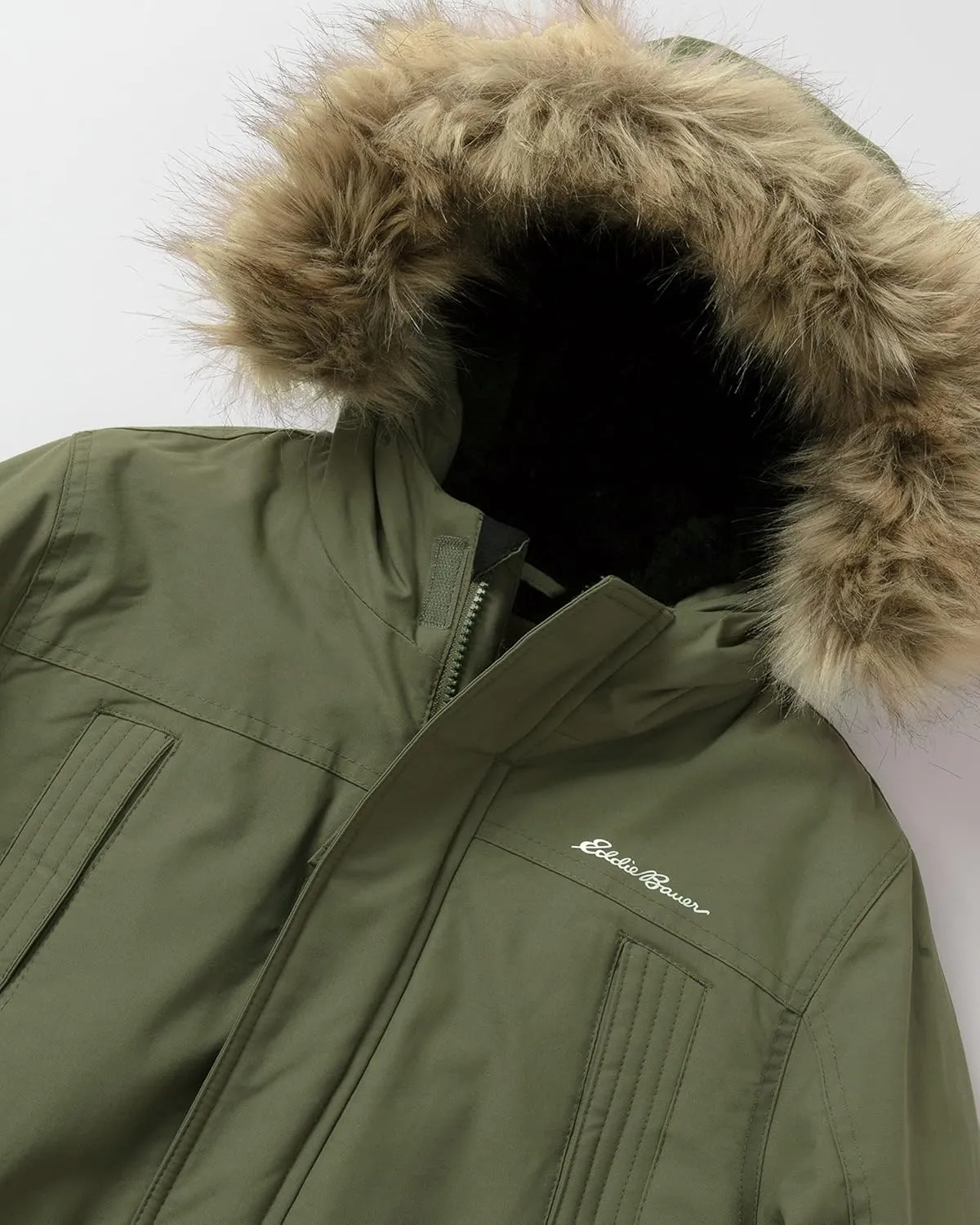 Eddie Bauer Boys' Winter Coat  Waterproof Heavyweight Down Parka Jacket with Faux Fur Hood (3-20)