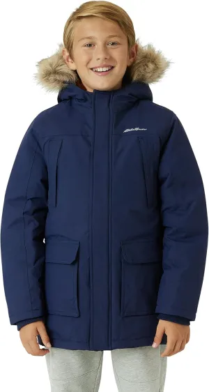 Eddie Bauer Boys' Winter Coat  Waterproof Heavyweight Down Parka Jacket with Faux Fur Hood (3-20)