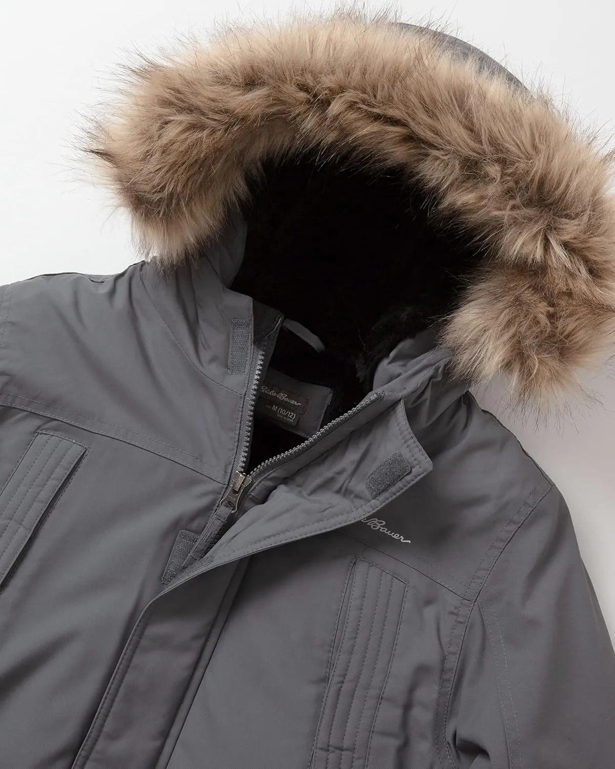 Eddie Bauer Boys' Winter Coat  Waterproof Heavyweight Down Parka Jacket with Faux Fur Hood (3-20)