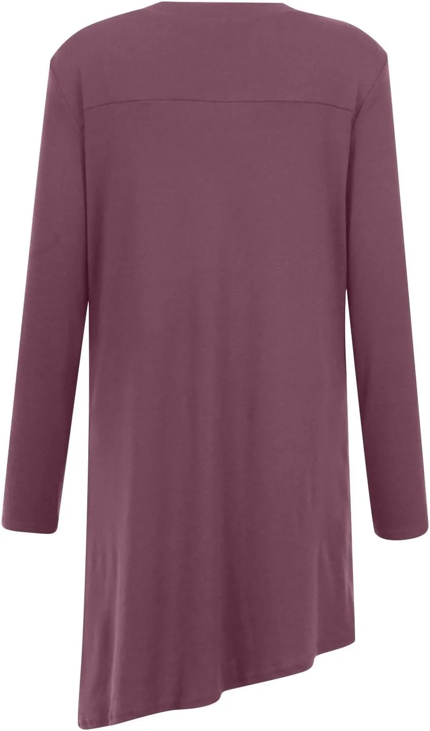 Fall Dresses for Women 2022, Women's Long Sleeve Scoop Neck Button Side t Shirt Casual Swing Loose Fit Tunic Dress