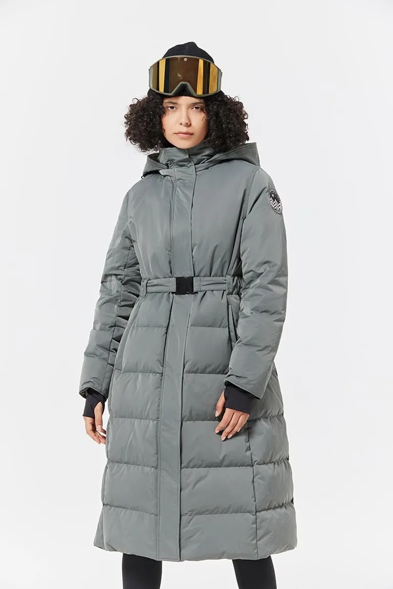 Fitouch Olym Women's Long Down Puffer Parka Jacket | Waterproof | 750  Fill Power