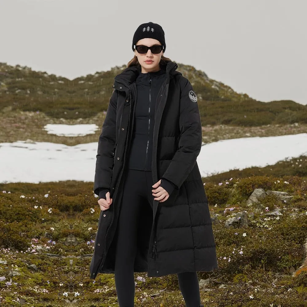 Fitouch Olym Women's Long Down Puffer Parka Jacket | Waterproof | 750  Fill Power