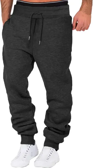 GIERIDUC Men's Drawstring Waist Cargo Pants Mens White Linen Dress Pants Mens Polyester Sweatpants Basketball Leggings Men