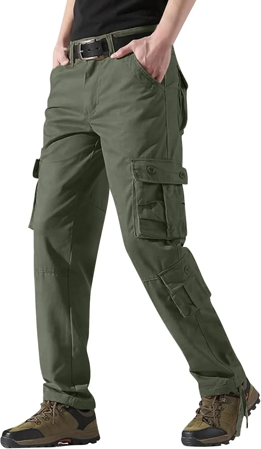 GIERIDUC Men's Hiking Cargo Pants Lightweight Outdoor Travel Pants for Men with Multi-Pockets Fishing Camping Work Cargo Pant