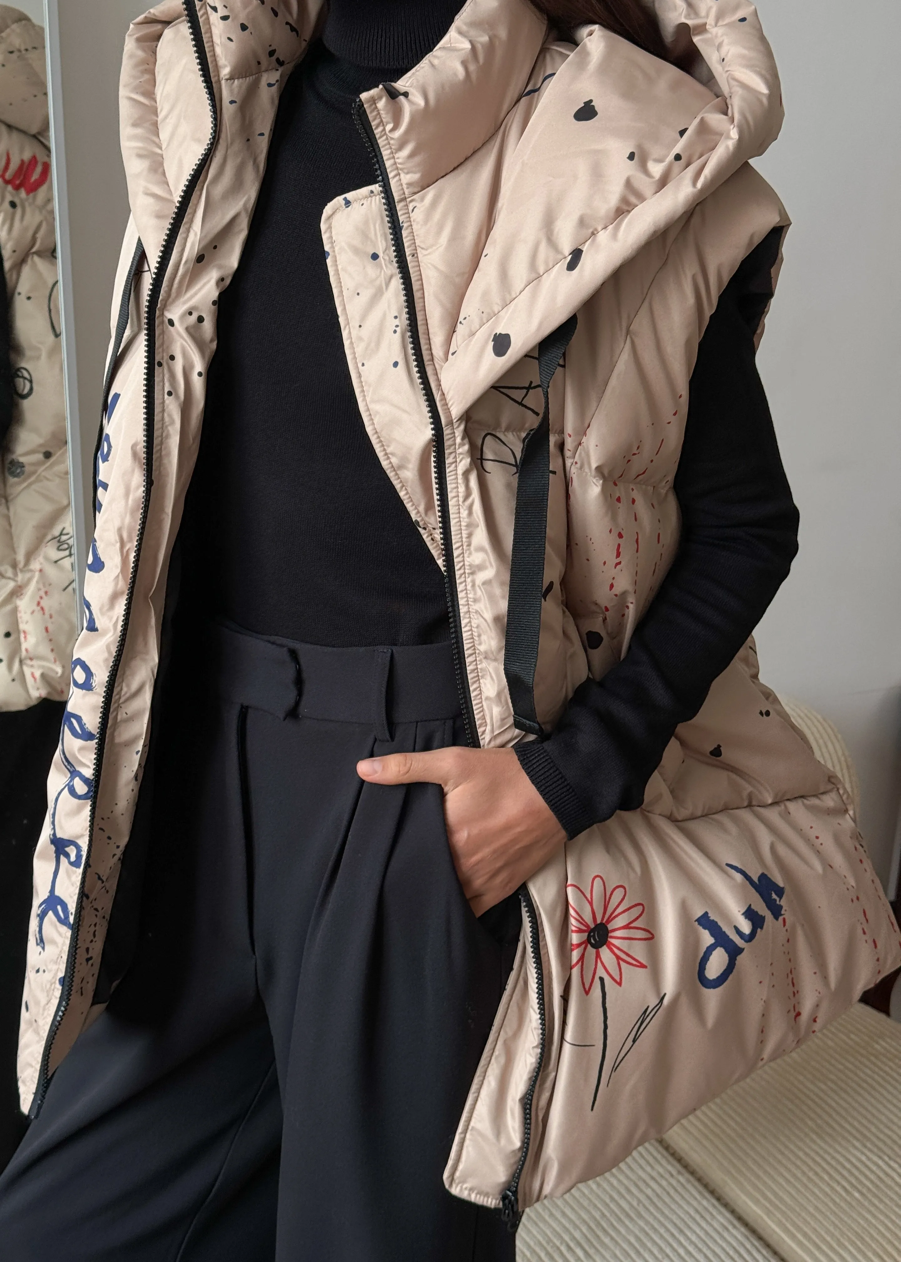 Girl Design Womens Hooded Vest