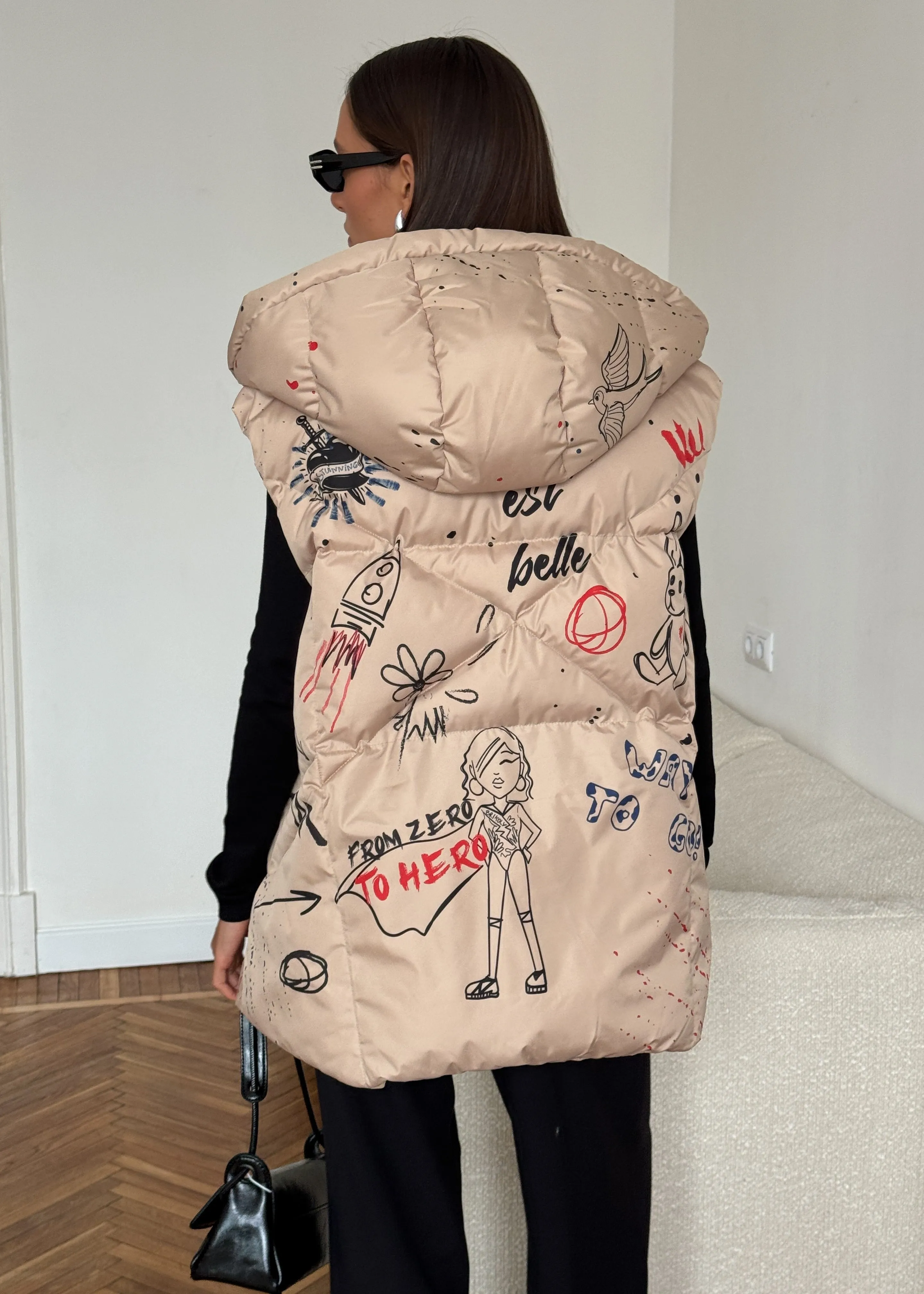 Girl Design Womens Hooded Vest