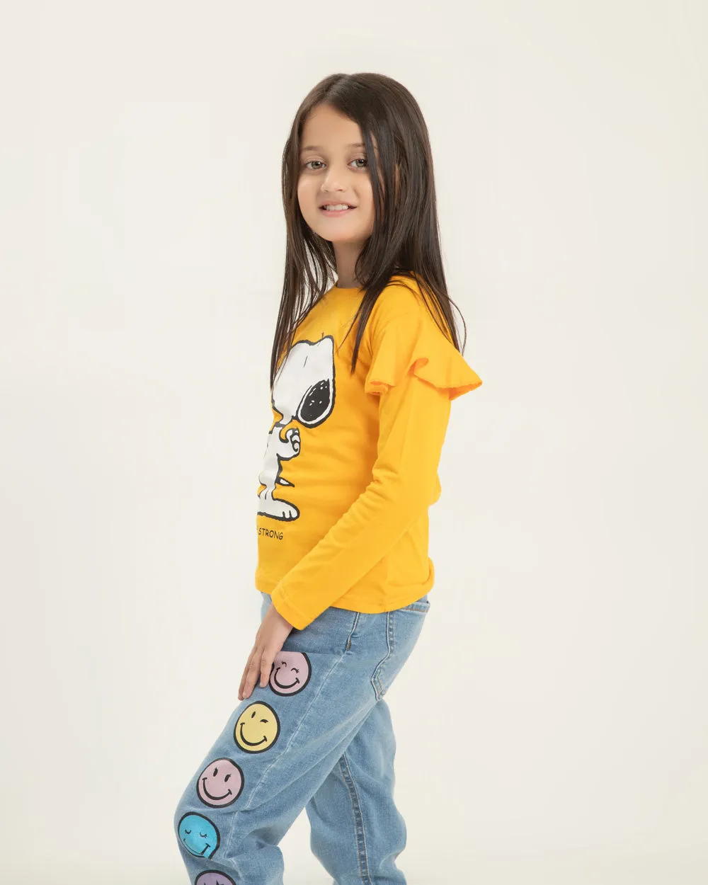 Girl FS Crew Graphic Neck