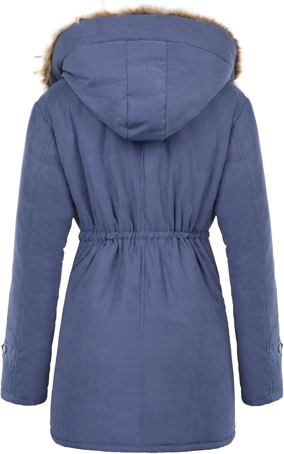 GRACE KARIN Women's Winter Coats Fleece Parkas Anoraks Hooded Military Jacket Coats
