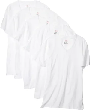 Hanes Men's 5-Pack Comfortsoft V-Neck Tee