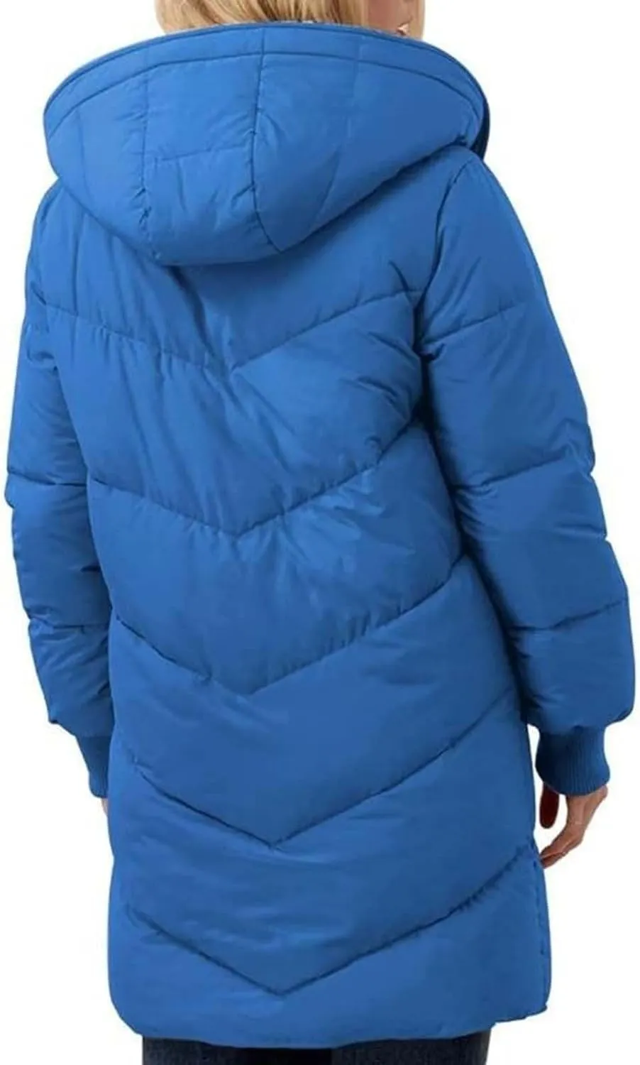 Heavyweight Outerwear Coat for Women Long Sleeve Outwear Full Zipper Solid Coat Winter Puffer Jacket Coats with