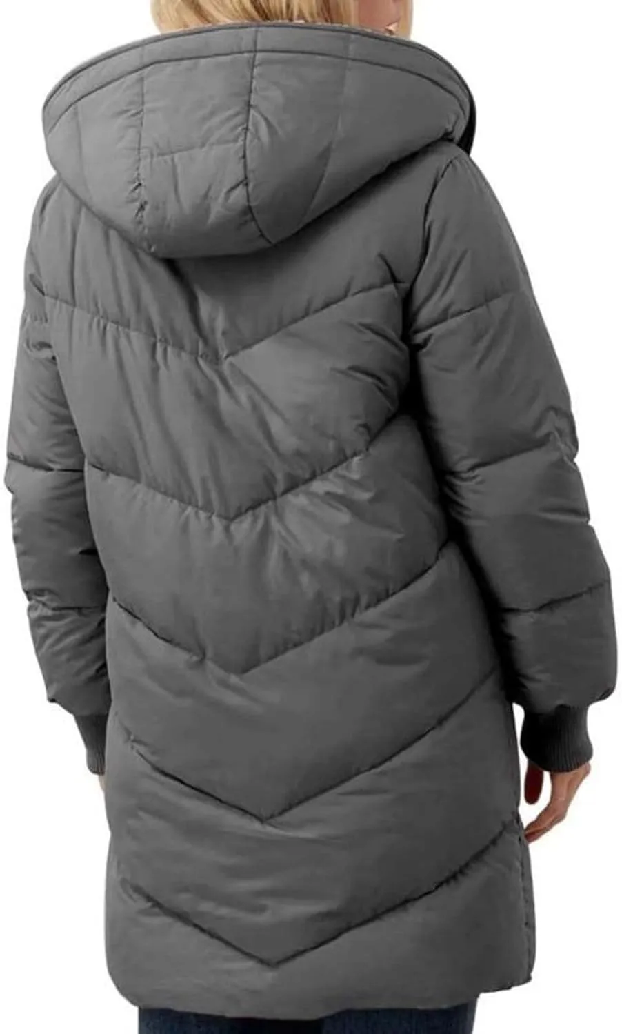 Heavyweight Outerwear Coat for Women Long Sleeve Outwear Full Zipper Solid Coat Winter Puffer Jacket Coats with