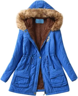 Heavyweight Outerwear Coat for Women Thicker Winter Slim Women'S Coat Women Long Quilted Coat Womens Puffer Coat