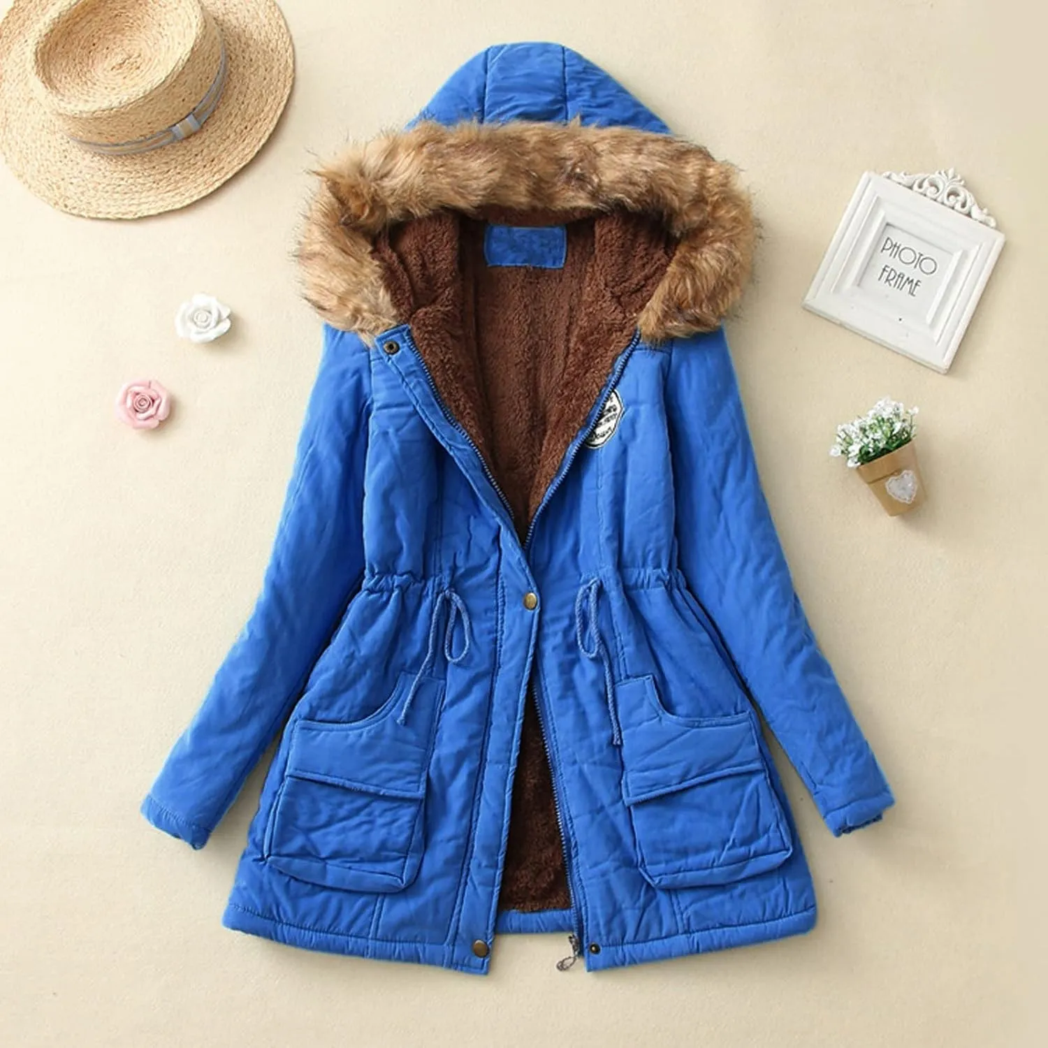 Heavyweight Outerwear Coat for Women Thicker Winter Slim Women'S Coat Women Long Quilted Coat Womens Puffer Coat
