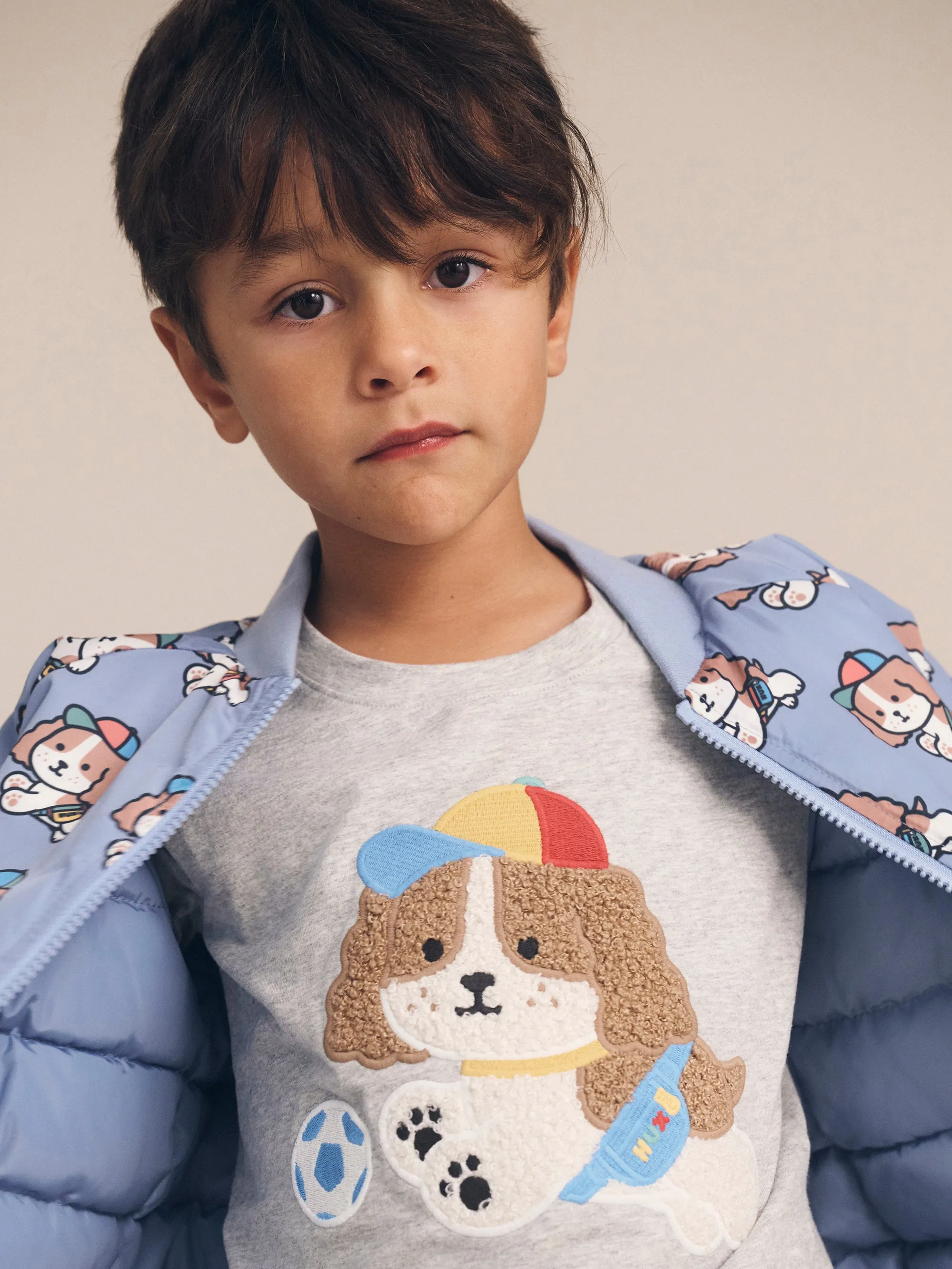 Huxbaby Happy Pup Reversible Bomber