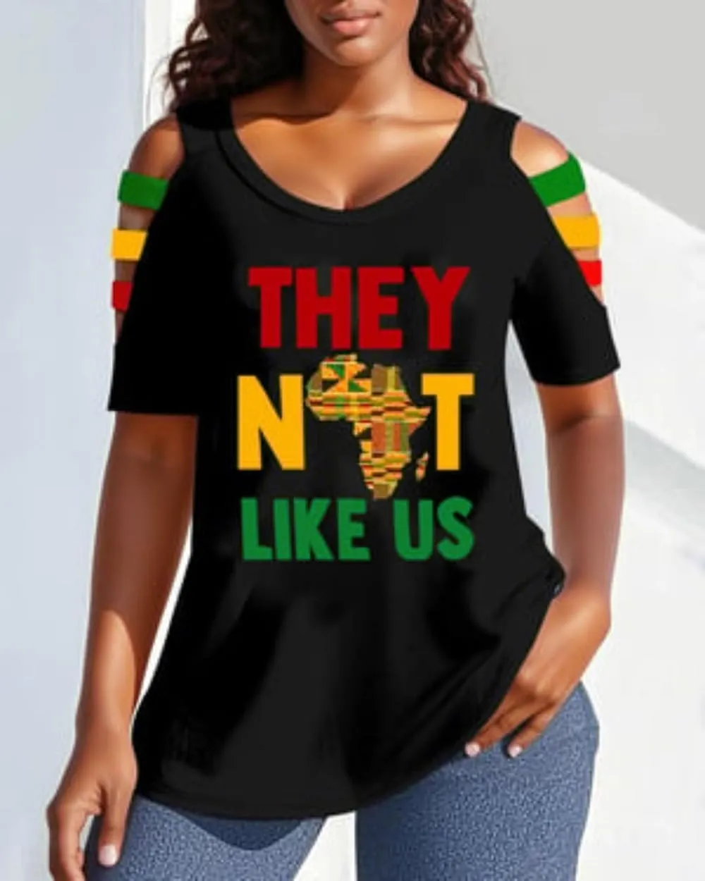 Juneteenth Shirts Women They Not Like Us 1865 African American Freedom Tshirt