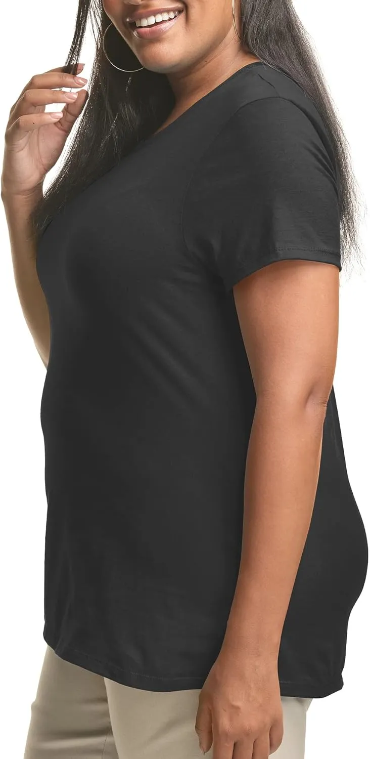JUST MY SIZE Women's Plus-Size Short Sleeve Crew Neck Tee